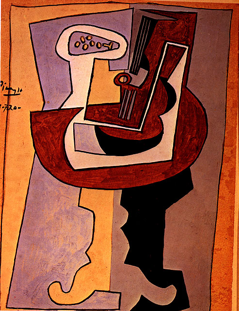 Picasso Man with mandolin 1920